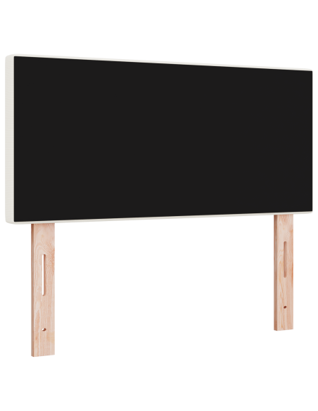 Testata LED  Design Semplice Crema 90 cm in Tessuto Cordonetto