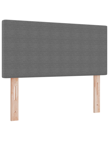 Testiera LED con testiera Grigio chiaro 100 cm Poliestere