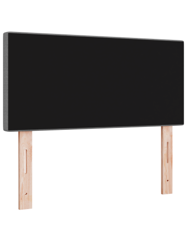 Testiera LED con testiera Grigio chiaro 100 cm Poliestere