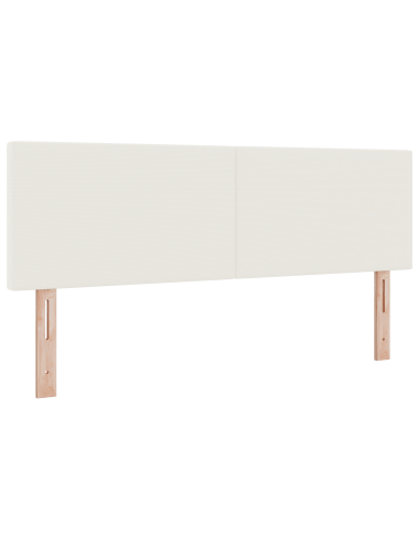 Testiera LED con luci a strisce a LED Crema 144 cm Poliestere