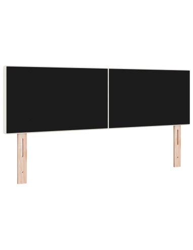 Testiera LED con luci a strisce a LED Crema 144 cm Poliestere