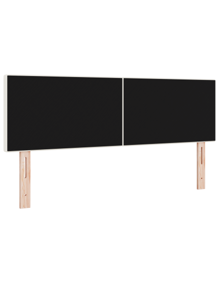 Testata LED  Design Semplice Crema 72 cm in Tessuto Corduroy