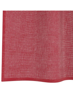 Tende in Voile con Passanti 2 pz Rosso Vino 140x225 cm