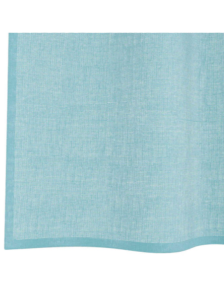 Tende in Voile con Tasche per Aste 2 pz Turchese