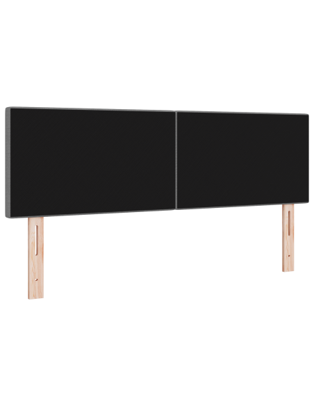 Testata LED Design Semplice Grigio Chiaro 80 cm Tessuto Pannoso