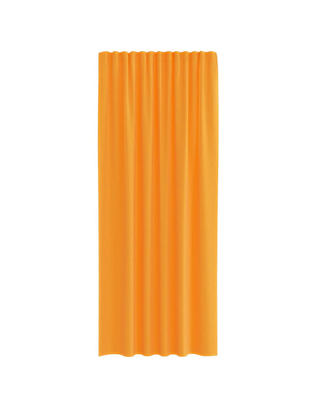 Tende in Voile con Tasche per Aste 2 pz Arancio