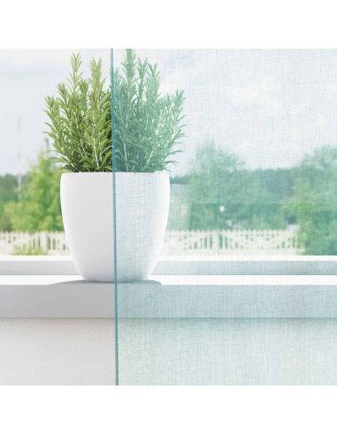 Tende in Voile con Tasche per Aste 2 pz Turchese