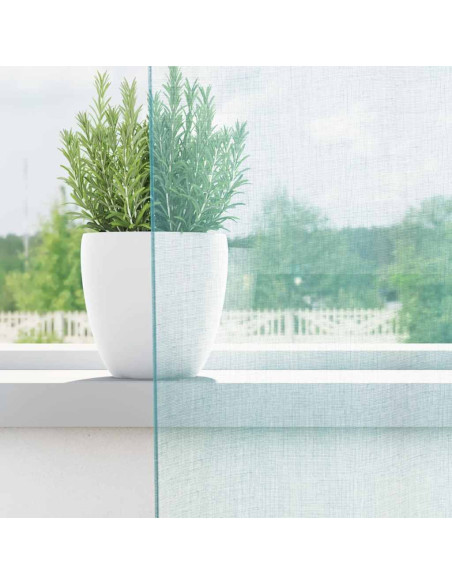 Tende in Voile con Tasche per Aste 2 pz Turchese