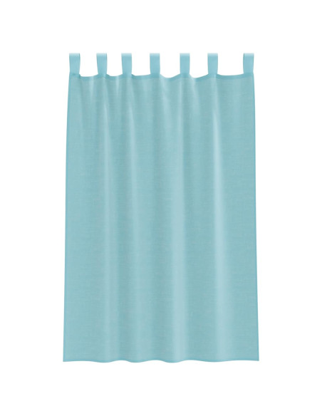 Tende in Voile con Tasche per Aste 2 pz Turchese