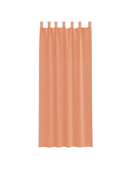 Tende in Voile con Tasche per Aste 2 pz Terracotta