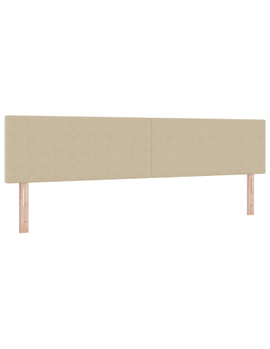 Testiera LED con testiera Grigio Verde 200 cm Poliestere