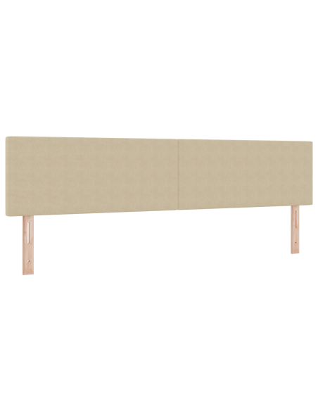 Testiera LED con testiera Grigio Verde 200 cm Poliestere