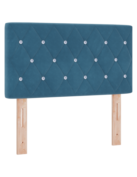 Testiera LED con testiera Blu Scuro 80 cm Poliestere