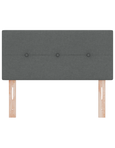 Testiera LED con testiera Grigio scuro 80 cm Poliestere