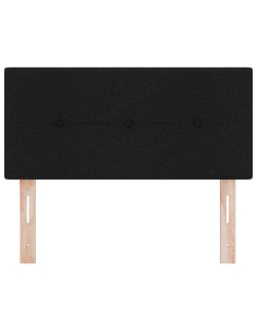 Testiera LED con luci a strisce a LED Nero 80 cm Poliestere