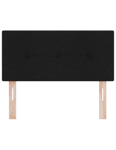 Testiera LED con luci a strisce a LED Nero 80 cm Poliestere