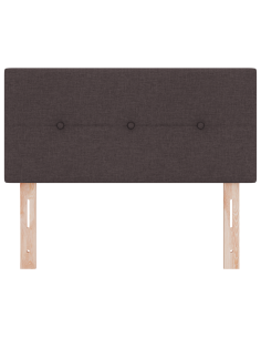 Testiera LED con testiera Marrone Scuro 80 cm Poliestere