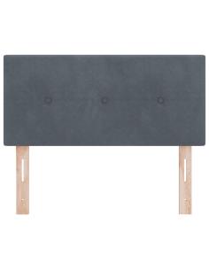 Testiera LED con luci a strisce a LED Grigio 80 cm Poliestere