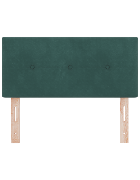 Testiera LED  Button Tufted Verde Scuro 80 cm Velluto