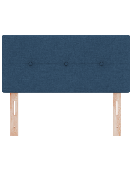 Testata LED  con bottoni trapuntati Blu 90 cm in tessuto