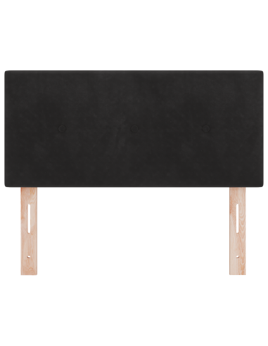 Testiera LED con luci a strisce a LED Nero 100 cm Poliestere