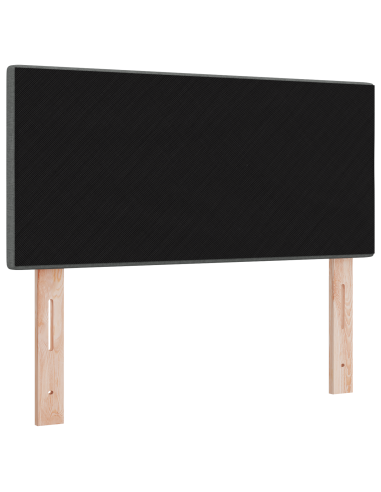 Testiera LED con testiera Grigio scuro 80 cm Poliestere