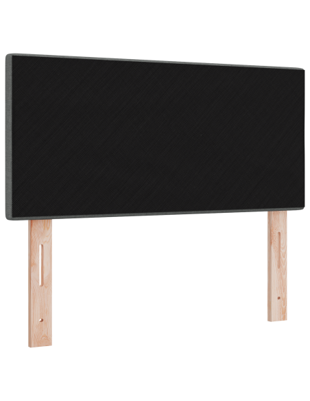 Testiera LED con testiera Grigio scuro 80 cm Poliestere