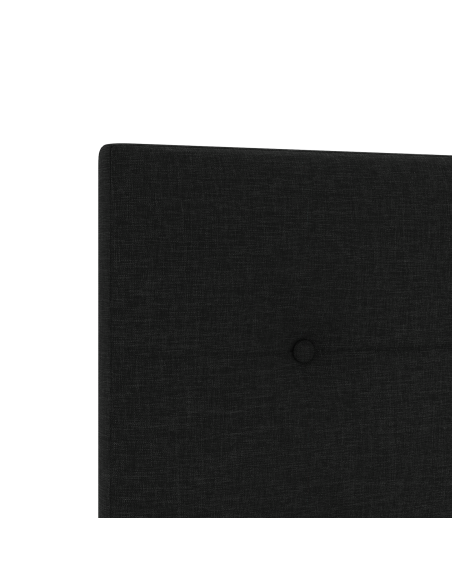 Testata LED  con pulsanti trapuntati nera 80 cm in tessuto