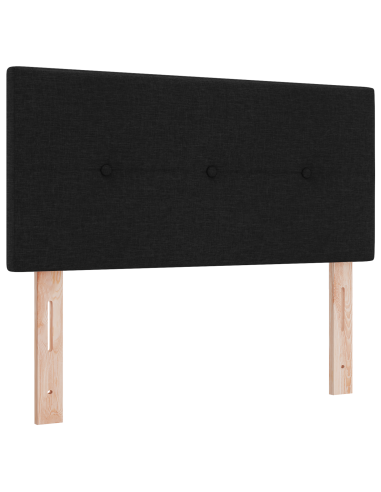 Testiera LED con luci a strisce a LED Nero 80 cm Poliestere