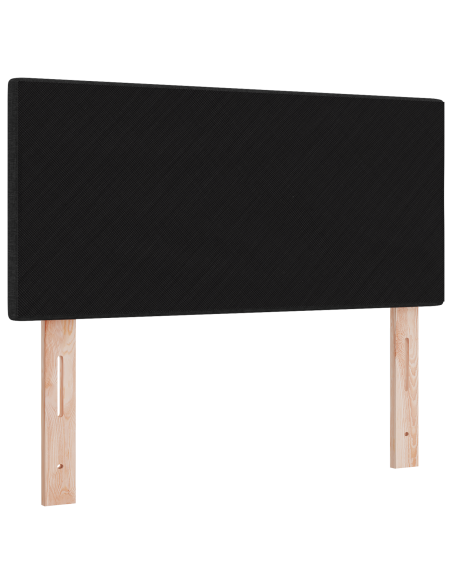 Testata LED  con pulsanti trapuntati nera 80 cm in tessuto