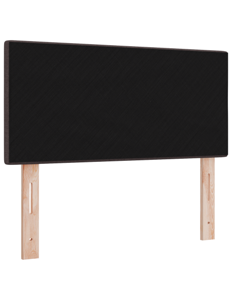 Testata LED  con bottoni in tessuto marrone scuro 80 cm