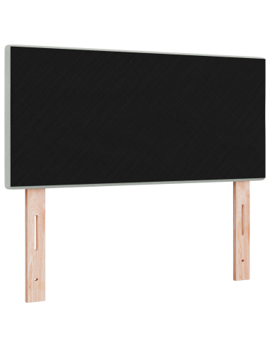 Testiera LED con testiera Grigio chiaro 80 cm Poliestere