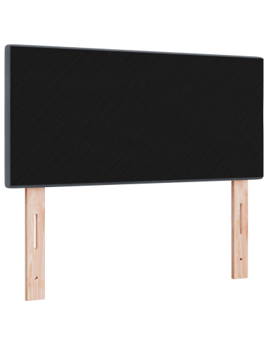 Testiera LED con luci a strisce a LED Grigio 80 cm Poliestere