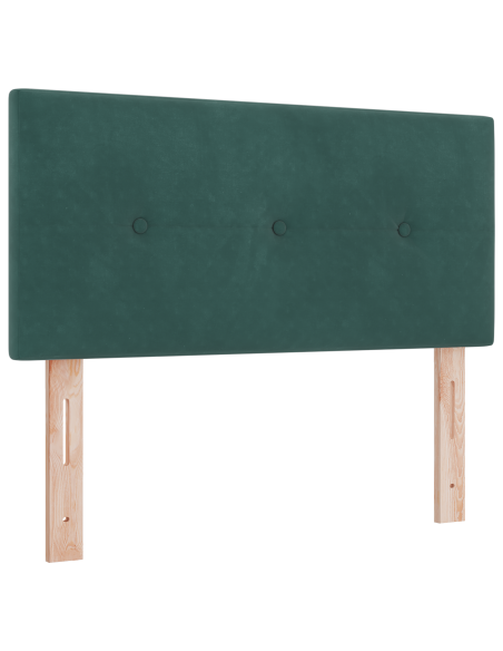 Testiera LED  Button Tufted Verde Scuro 80 cm Velluto