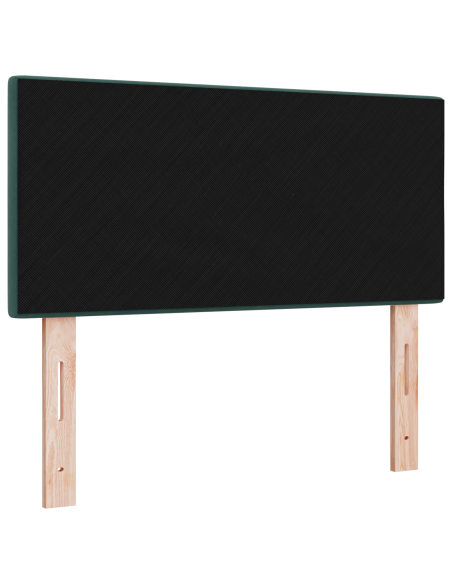 Testiera LED  Button Tufted Verde Scuro 80 cm Velluto