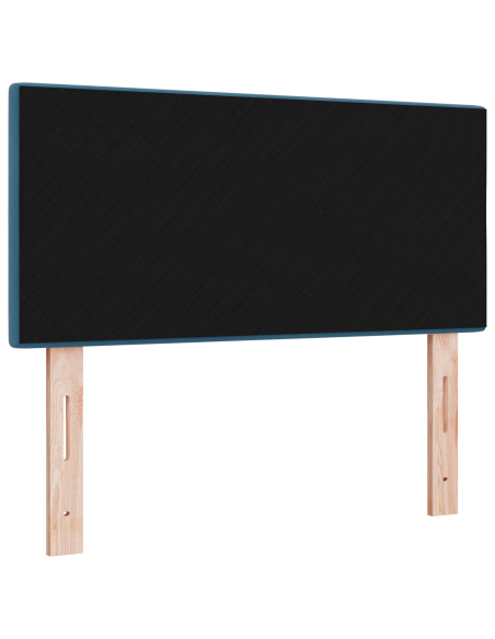 Testiera LED  con bottoni lavorati in blu scuro 80 cm in velluto