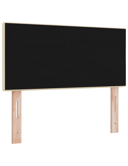Testiera LED  Imbottita a Bottoni Crema 90 cm Tessuto