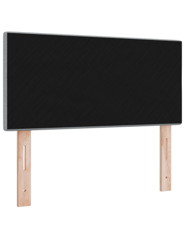 Testiera LED con testiera Grigio chiaro 100 cm Poliestere