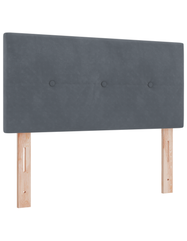 Testiera LED con luci a strisce a LED Grigio 100 cm Poliestere