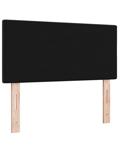 Testiera LED con luci a strisce a LED Nero 100 cm Poliestere