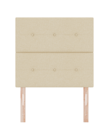 Testiera LED con luci a strisce a LED Crema 90 cm Poliestere