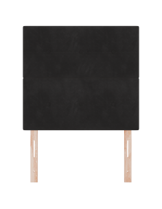 Testiera LED con luci a strisce a LED Nero 90 cm Poliestere