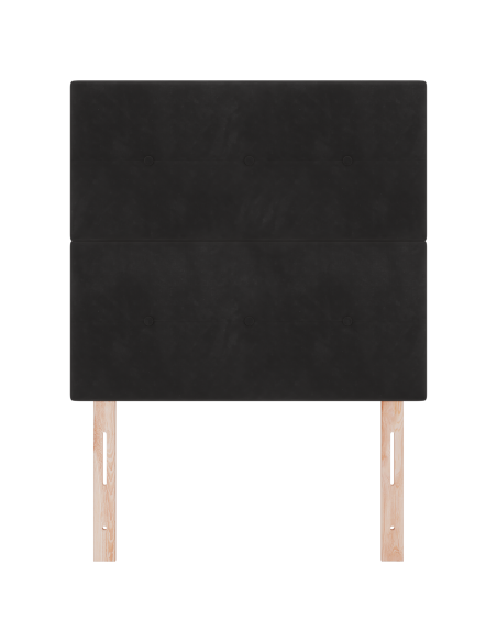 Testiera LED con luci a strisce a LED Nero 90 cm Poliestere