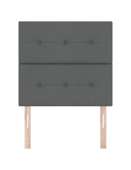 Testata LED  Grigia Scura 100 cm Tessuto