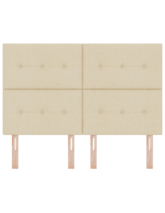 Testiera LED con luci a strisce a LED Crema 144 cm Poliestere