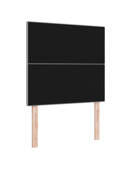 LED Testata Luce Grigia 90 cm Tessuto