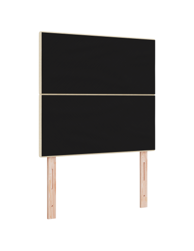 Testiera LED con luci a strisce a LED Crema 90 cm Poliestere