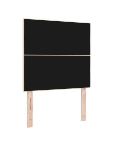 Testiera LED con luci a strisce a LED Crema 90 cm Poliestere