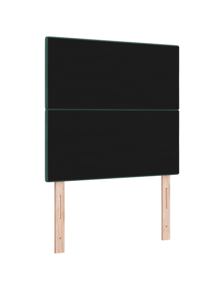 Testiera LED  Verde scuro 90 cm Velluto