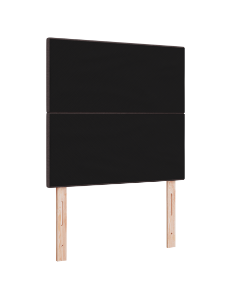 Testiera LED Marrone Scuro 100 cm Tessuto